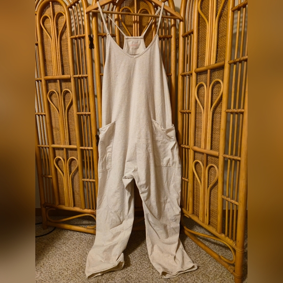 Free people movement one shot cotton romper onesie cream - Picture 1 of 4